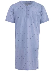 Lucky Nachthemd Kurzarm Fliederfarben/Hellblau/Blau/Lila