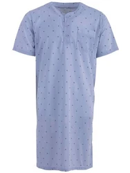 Lucky Nachthemd Kurzarm Fliederfarben/Hellblau/Blau/Lila