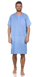 Nachthemd Herren Nachthemd Sommer Sleepshirt, Gr. M L XL XXL (1-tlg)