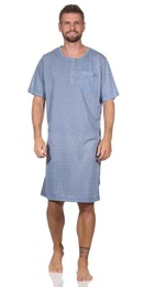 Nachthemd Herren Nachthemd Sommer Sleepshirt, Gr. M L XL XXL (1-tlg)
