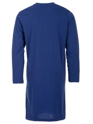 Henry Terre Nachthemd Langarm Blau/Dunkelblau/Hellblau