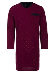 Henry Terre Nachthemd Langarm Dunkelrot/Bordeaux/Rosa/Lila
