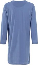 Lucky Nachthemd Langarm Blau/Grau/Hellblau