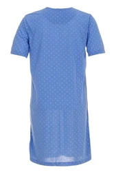 Lucky Nachthemd Kurzarm Blau/Hellblau