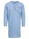 Henry Terre Nachthemd Langarm Blau/Lila/Hellblau/Dunkelblau