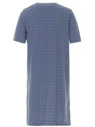 Henry Terre Nachthemd Kurzarm Grau/Blau