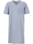 Lucky Nachthemd Kurzarm V-Ausschnitt Blau/Grau/Hellblau