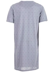 Lucky Nachthemd Kurzarm Grau/Lila/Blau/Fliederfarben