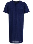 Lucky Nachthemd Kurzarm Dunkelblau/Blau