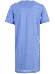 Lucky Nachthemd Kurzarm Blau/Hellblau