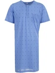Lucky Nachthemd Kurzarm Blau/Hellblau
