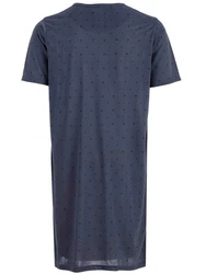 Lucky Nachthemd Kurzarm Dunkelblau/Grau/Blau