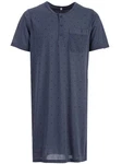 Lucky Nachthemd Kurzarm Dunkelblau/Grau/Blau