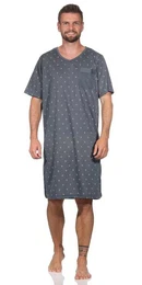 Nachthemd Herren Nachthemd Sommer Sleepshirt, Gr. M : XL 2XL (1-tlg)