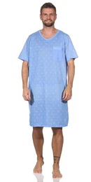 Nachthemd Herren Nachthemd Sommer Sleepshirt, Gr. M : XL 2XL (1-tlg)