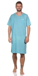 Nachthemd Herren Nachthemd Sommer Sleepshirt, Gr. M : XL 2XL (1-tlg)