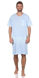 Nachthemd Herren Nachthemd Sommer Sleepshirt, Gr. M : XL 2XL (1-tlg)