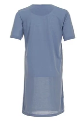 Lucky Nachthemd Kurzarm Blau/Grau/Hellblau