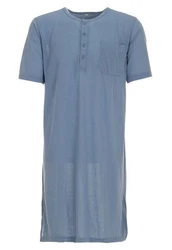 Lucky Nachthemd Kurzarm Blau/Grau/Hellblau