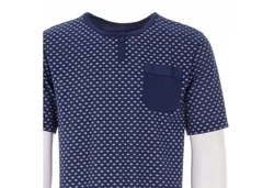Lucky Nachthemd Kurzarm Dunkelblau/Blau/Lila