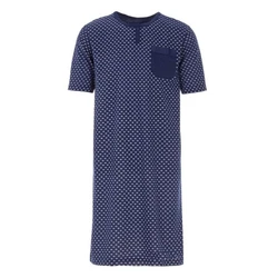 Lucky Nachthemd Kurzarm Dunkelblau/Blau/Lila