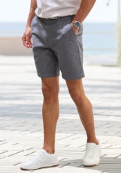 John Devin Chinoshorts Regular-Fit Oxford Shorts Dunkelgrau/Grau/Khaki/Hellgrau