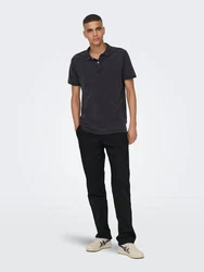 ONLY & SONS Poloshirt Kurzarm Slim Fit 7489 Dunkelblau