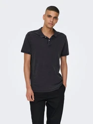 ONLY & SONS Poloshirt Kurzarm Slim Fit 7489 Dunkelblau