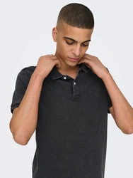 ONLY & SONS Poloshirt Kurzarm Slim Fit 7489 Dunkelblau