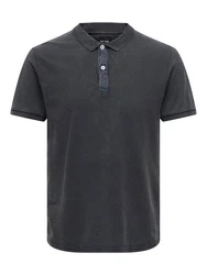 ONLY & SONS Poloshirt Kurzarm Slim Fit 7489 Dunkelblau