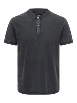 ONLY & SONS Poloshirt Kurzarm Slim Fit 7489 Dunkelblau ONLY & SONS Poloshirt Kurzarm Slim Fit 7489 Dunkelblau