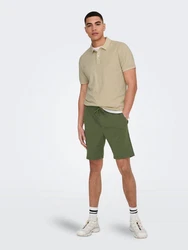 ONLY & SONS Poloshirt Kurzarm Slim Fit 7489 Grau (7489)