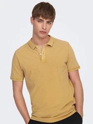 ONLY & SONS Poloshirt Kurzarm Slim Fit 7489 Gelb (7489)