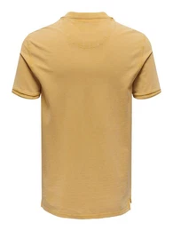 Poloshirt Poloshirt aus Baumwolle Kurzarm Slim Fit 7489 in Gelb