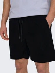 ONLY & SONS Sweatshorts Shorts Bermuda Pants Sommer Hose (7318) Schwarz (7318)