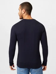 Guess Langarmshirt T-Shirt Dunkelblau/Blau/Grün