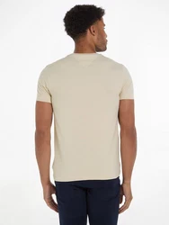 Tommy Hilfiger T-Shirt STRETCH SLIM FIT TEE mit Rundhalsausschnitt Khaki/Beige