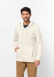 Jack Wolfskin Fleecejacke WALDSEE HOODED JKT Beige/Creme/Weiß