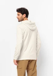 Jack Wolfskin Fleecejacke WALDSEE HOODED JKT Beige/Creme/Weiß