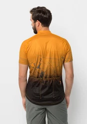 Jack Wolfskin T-Shirt MOROBBIA HZ PRINT Braun/Gelb