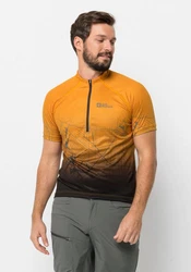 Jack Wolfskin T-Shirt MOROBBIA HZ PRINT Braun/Gelb
