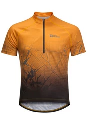 Jack Wolfskin T-Shirt MOROBBIA HZ PRINT Braun/Gelb