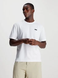 Calvin Klein T-Shirt COTTON COMFORT FIT mit Logoschriftzug Hellblau/Grau