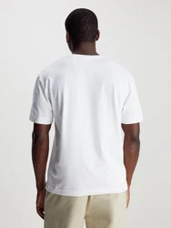 Calvin Klein T-Shirt COTTON COMFORT FIT mit Logoschriftzug Hellblau/Grau