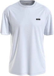 Calvin Klein T-Shirt COTTON COMFORT FIT mit Logoschriftzug Hellblau/Grau