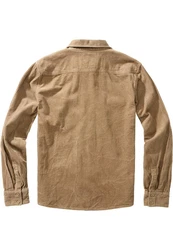 Brandit Langarmhemd Corduroy Classic Shirt Braun/Khaki