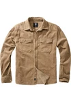 Brandit Langarmhemd Corduroy Classic Shirt Braun/Khaki