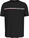 Tommy Hilfiger T-Shirt BT-CHEST STRIPE TEE-B Groe Gren mit Logostickerei Braun/Schwarz/Hellblau/Mischfarben/Lila/Rot