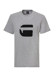 G-STAR T-Shirt Burger Grau/Hellgrau/Dunkelgrau/Silber