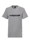 G-STAR T-Shirt Graphic Script R Grau/Dunkelgrau